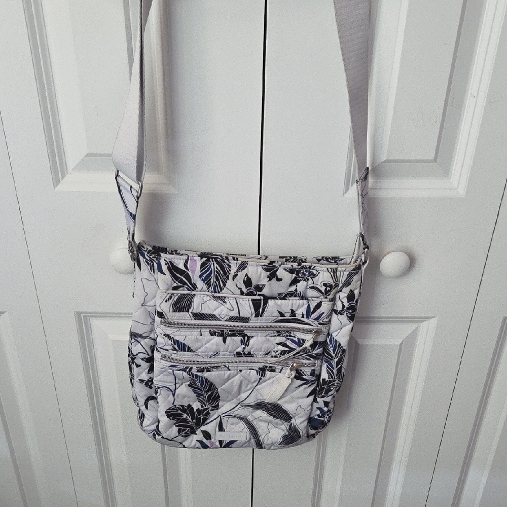 Vera Bradley Monochrome Floral Crossbody Bag